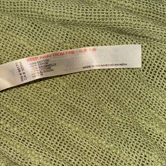 Free People 100% Cotton Relaxed Easy Weekend Top Green Casual Long Sleeve XS - Picture 9 of 9